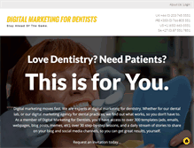 Tablet Screenshot of digitalmarketingfordentists.com